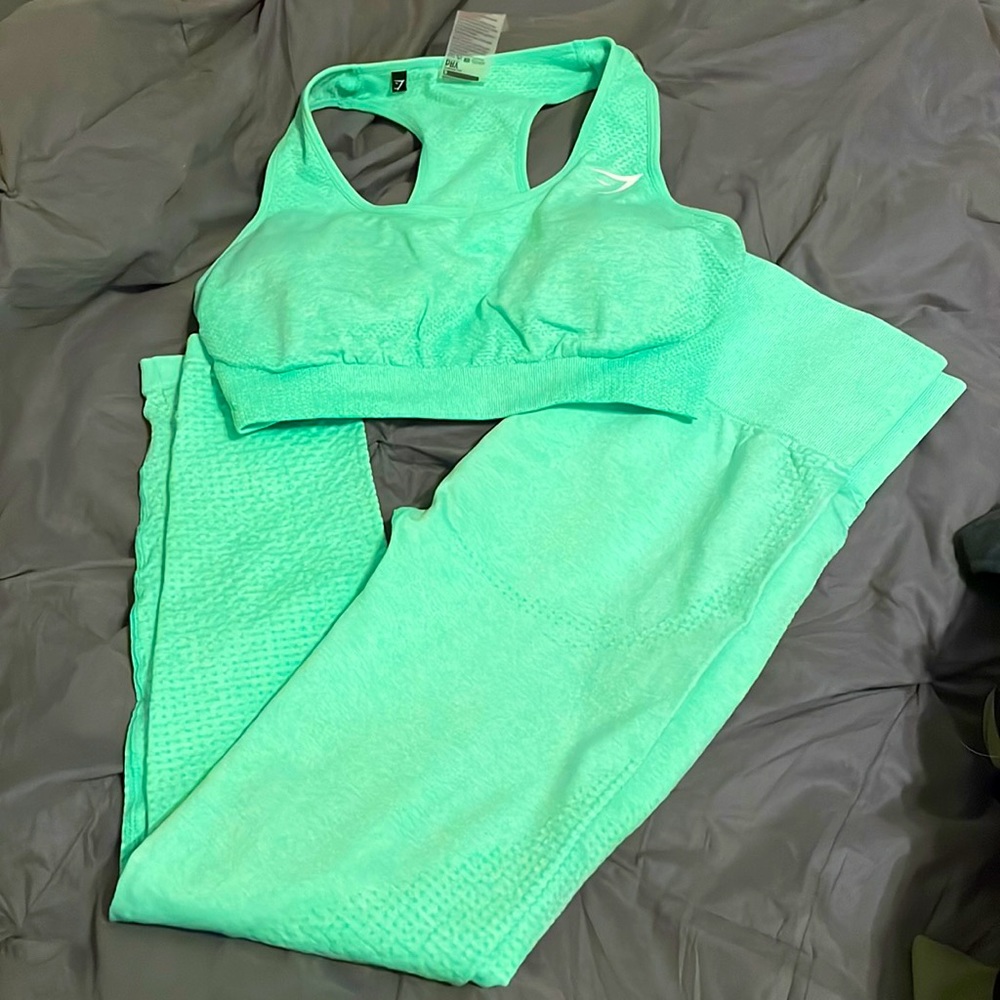 Gymshark Matching Lime Green Set